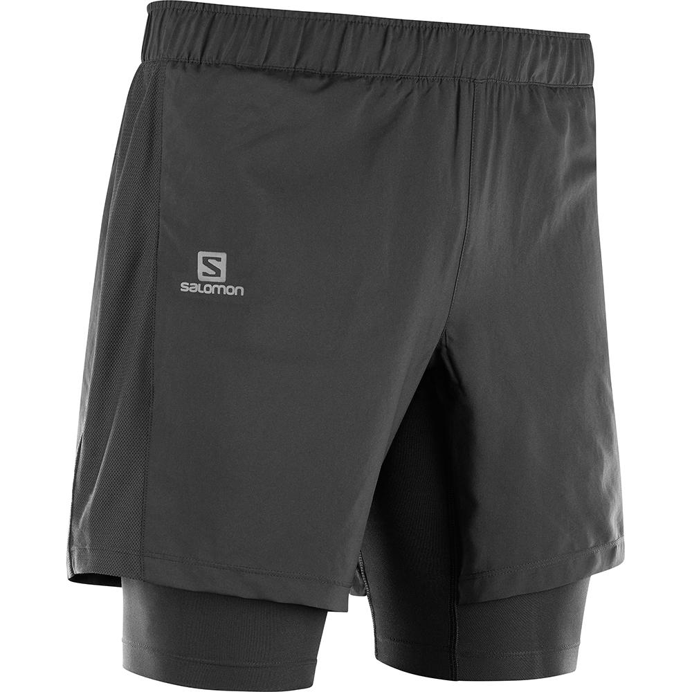 Salomon Israel AGILE TWINSKIN M - Mens Shorts - Black (IVPA-96703)